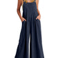 Plus Size Wide Leg Overalls Jumpsuit