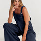 Plus Size Wide Leg Overalls Jumpsuit