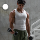 🌬️ Premium Ultra-Soft Fitted Men's Tank – Crafted from a breathable, moisture-wicking blend that feels silky against the skin. A stretchy, form-fitting base layer for workouts, casual wear & layering under shirts ☁️