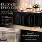 ⏳🔥LIMITED-TIME 50% OFF! ⏰🌹 Pleated Table Skirt for Events – Elegant Wrinkle-Resistant Decor | Perfect for Parties, Weddings & Gatherings