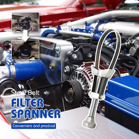 📢📢50% OFF !! ⏰🔧 Steel Belt Filter Spanner – Easy Grip Design 💪