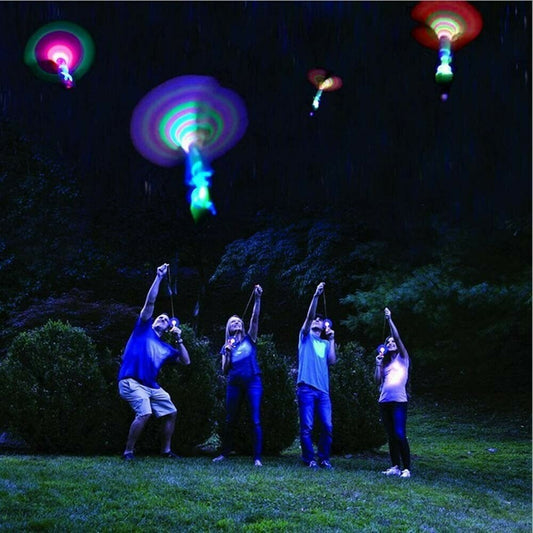 🚁 Watch Them Soar – LED Helicopter Launcher Toys for Outdoor Fun. 50% Off. UK Stock