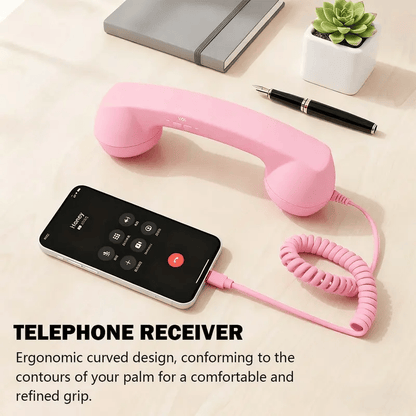 📞 50% OFF NOW! ☎️ Retro Phone Handset – Type-C Wired, HD Speaker & Volume Control, Nostalgic Vintage Style for Calls, Streaming & Content 🎙️