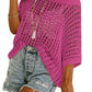 🏖️Women's Summer Scoop Neck ShortSleeve Sweater Casual Crochet Hollow Out KnitTops