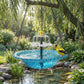 🔥 2026 Spring Sale 50% OFF 🐦 Solar Cascade Hanging Bird Bath Fountain – Outdoor Garden Decor ✨