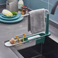 🧽 No-Drill Sink Organiser – Telescopic Stainless Steel Rack with Towel Bar & Drain Holes. 50% Off. UK Stock