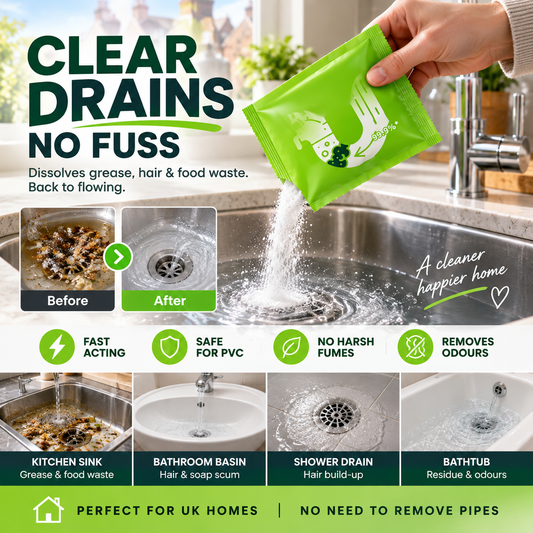 📢📢50% OFF!!🏠 Powerful Pipeline Dredging Powder – Help Clear Stubborn Blockages & Keep Drains Flowing With Less Fuss ✨