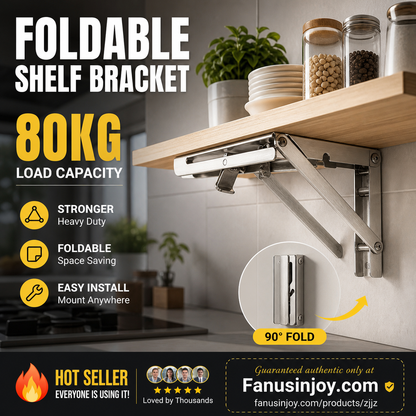 🔥LIMITED TIME 50% OFF 🧱 Fold-in-a-Second Multi-Use Bracket – Declutter Your Kitchen or Study in Moments📚