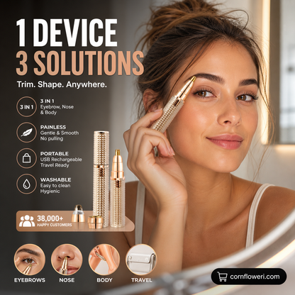 ✨ One Tool, Every Detail – Interchangeable Facial Hair Trimmer. Free UK Delivery