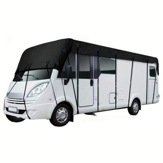 🎃 Halloween Special! 🚐 Caravan & Motorhome Roof Cover – 210D Oxford with Adjustable Straps, Protect Your Roof from Leaves, Dirt & Weather 🍂