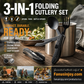 🎉🎉 Surprise 50% OFF! 🏕️ Must-Have for Outdoor Trips 🍴🥄 4-in-1 Outdoor Folding Multifunctional Cutlery Set – Compact, Portable & Perfect for Camping, Hiking & Picnics ✨