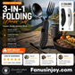 🎉🎉 Surprise 50% OFF! 🏕️ Must-Have for Outdoor Trips 🍴🥄 4-in-1 Outdoor Folding Multifunctional Cutlery Set – Compact, Portable & Perfect for Camping, Hiking & Picnics ✨