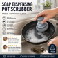 ⏳🔥LIMITED TIME OFFER!!⏰🧼 Scrubber Brush – Built-In Soap, Non-Scratch & Ergonomic✅
