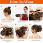 🔥50% OFF!!📢💇‍♀️ Messy Side Comb Clip-In Bun Hair Accessory – Add an Effortless, Romantic Updo in Seconds, No Heat & No Fuss ✨