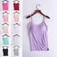 🔥 Summer Sale 🔥 Stretch Cotton Camisole with Built-In Bra – Soft, Supportive & Perfect for Layering or Wearing Solo ☀️✨