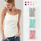 🔥 Summer Sale 🔥 Stretch Cotton Camisole with Built-In Bra – Soft, Supportive & Perfect for Layering or Wearing Solo ☀️✨