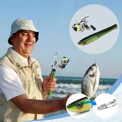 🎣 Save 50%! 🐟 Mini Pocket Fishing Pole Set – Compact & Travel-Ready, Cast a Line Anywhere Your Adventures Take You ✨