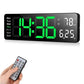 🌙 Auto-Dim, Always Readable – 16" Wall Clock with Room Temperature Display. Free UK Delivery