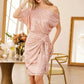 💃Last Day Sales - 49% OFF🎉Sparkly One-Shoulder Ruched Dress