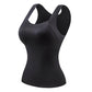 2-Piece Set💕Women’s U Neck Thermal Tank Tops with Built-In Bra