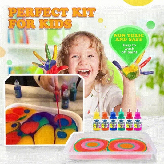 🌊🎨Den hotteste kunsttrend i 2025!🎨 Vandmarmoreringsmalingssæt - Inspirer kreativitet, endeløs sjov!