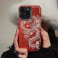 ⏳Only £7.99 !!! 📱Lucky Dragon Pattern Phone Case, Protective Cover For iPhone🐉