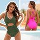 💥Last Day Special Sale 49% OFF💃Womens Push-up Tummy Control V-neck Cutout Swimsuits