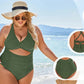 💥Last Day Special Sale 49% OFF💃Womens Push-up Tummy Control V-neck Cutout Swimsuits