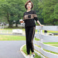 Casual Patchwork Sports Set Sweatshirt & Sweatpants