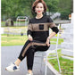 Casual Patchwork Sports Set Sweatshirt & Sweatpants