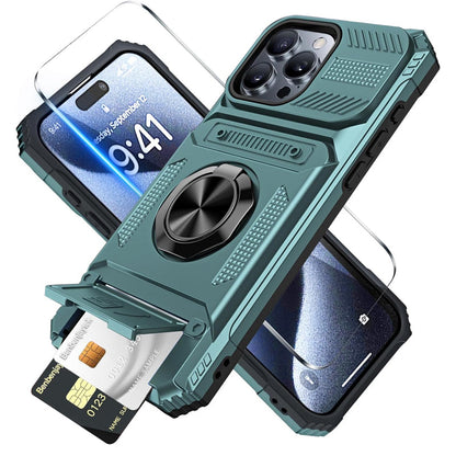 🔥50% OFF!!📢📱💳 Magnetic Phone Case with Card Holder – Built-In Card Slot & Magnetic Back 🛡️✨