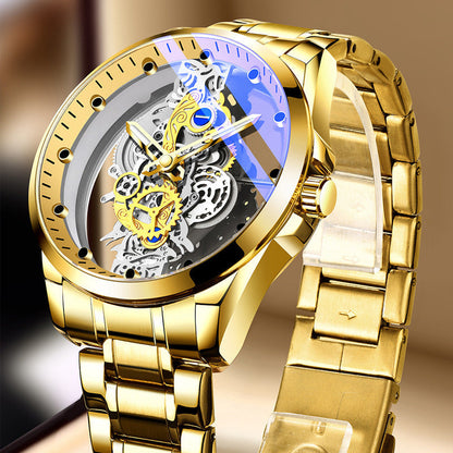 🔥⏳Limited-Time 50% OFF!⌚ Double-Sided Skeleton Tourbillon-Style Watch✨