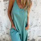 🍧Summer Hot Sale 49% OFF💞Women's Casual Loose Cotton-Linen Blend Jumpsuit with Pockets and Adjustable Straps