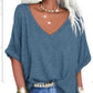 👕 LIMITED-TIME 50% OFF! ✨ Women's Casual Loose Top – Flattering V-Neck, Soft Touch & Perfect for Everyday Wear 🌸