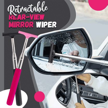 🔥Hot Sale🏆 Retractable Rear-View Mirror Wiper – Keep Mirrors Clear in Rain, Mist & Splashes ✨