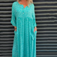 Women's Casual Round Neck Printed Dress