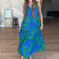 Women’s Fashion Print Sleeveless Maxi Dress