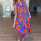 Women’s Fashion Print Sleeveless Maxi Dress