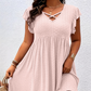 ⏳ Time-Limited Special ⏰ Women's V-Neck Ruffle Trim Dress – Flattering, Soft & Perfect for Any Event 🌸✨