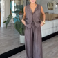 Women's Sleeveless Button Down Vest & Pants Set