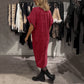 ✨ 2025 New Women's Stylish V-Neck Glitter Midi Dress