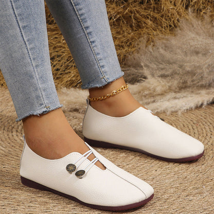 Women's Soft Synthetic Leather Flat Shoes