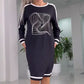Women's Casual Loose T-Shirt Midi Dress