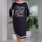 Women's Casual Loose T-Shirt Midi Dress