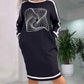 Women's Casual Loose T-Shirt Midi Dress