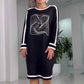 Women's Casual Loose T-Shirt Midi Dress