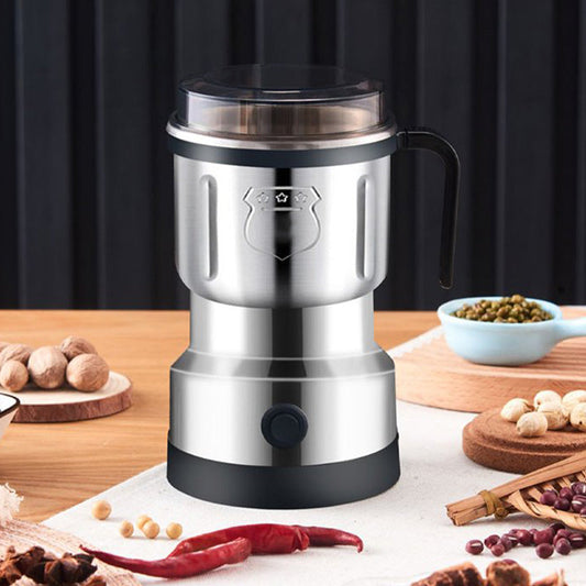 🌶️⚡ 50% OFF! Multifunctional Electric Grinder – Stainless Steel Blades, One-Touch Grinding – Perfect for Spices, Coffee, Herbs & Nuts ✨