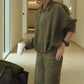 Fashion Solid Color Loose Zipper Jacket