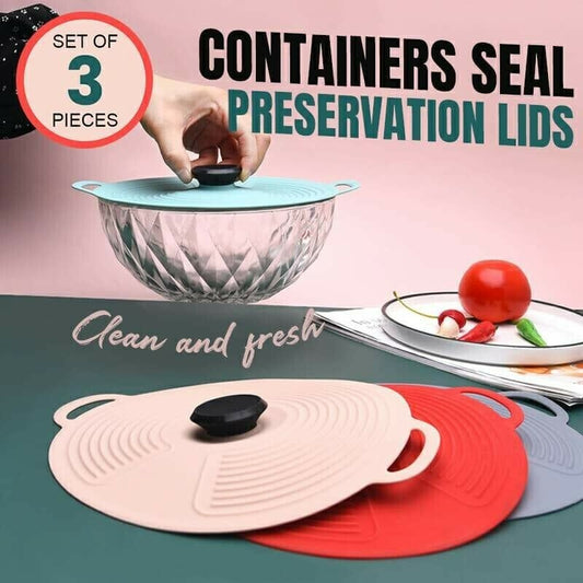 🔥Hot Sale 50% OFF!📢🍱 Containers Seal Preservation Lids – Keep Leftovers Fresher for Longer, a Simple Reusable Solution for Fridge, Pantry & Meal Prep ✨