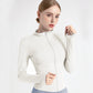 New Stand-Up Neck Covering Yoga Coat for Women